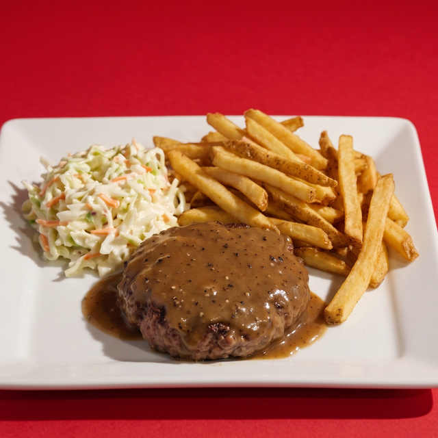 Hamburger Steak.