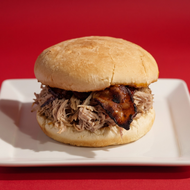 Pepper Jelly Pork Sandwich.