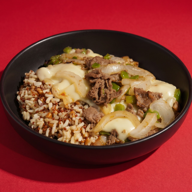 Philly Cheesesteak Protein Bowl.