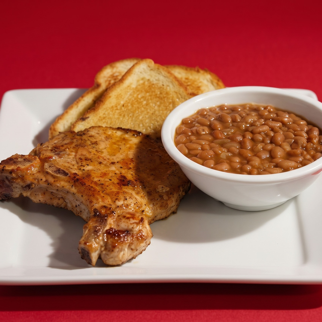Grilled Pork Chop Dinner.